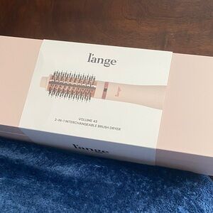 L'ange Volume 43 2-in-1 Brush Dryer in Pink with Rose Gold Accents